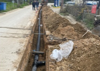 Water pipes replacement project in Skiathos network under development